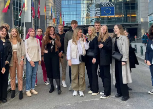 Studenci kierunku Dziennikarstwo i Komunikacja Społeczna UG w Brukseli 2022